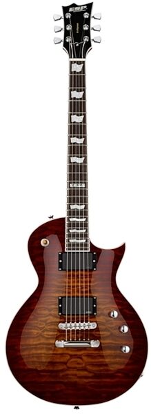 ESP Standard Eclipse II Electric Guitar (with Case), Amber Cherry Sunburst