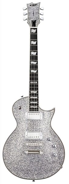 ESP Standard Eclipse II Electric Guitar (with Case), Silver Sparkle