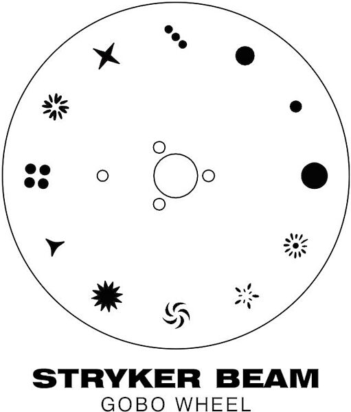Eliminator Lighting Stryker Beam Effect Light, New, Gobo Wheel