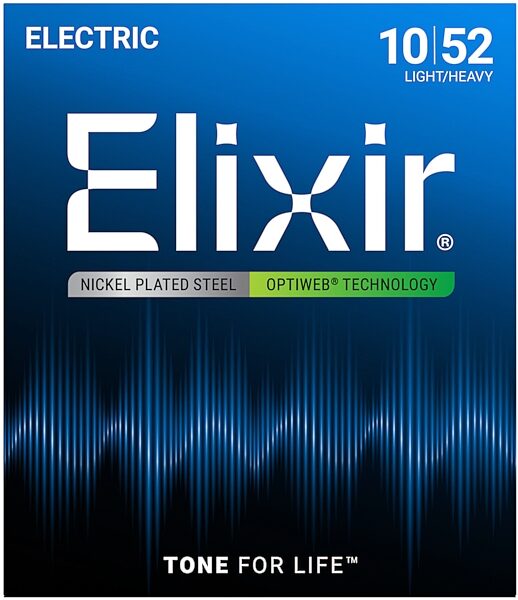 Elixir Optiweb Electric Guitar Strings, Light Heavy, Main