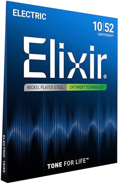 Elixir Optiweb Electric Guitar Strings, Light Heavy, View2