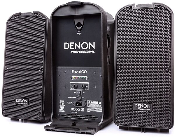 Denon Envoi Go Portable AC/Battery-Powered PA System (150 Watts), Rear