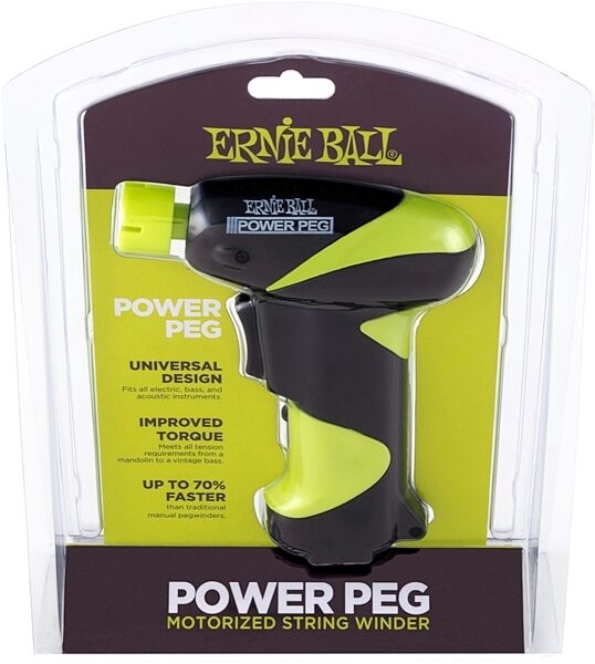 Ernie Ball PowerPeg Battery-Powered String Winder, New, Package