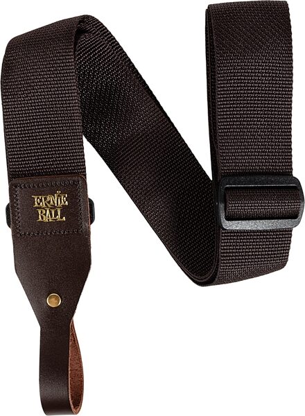 Ernie Ball P05365 Polypro Acoustic Guitar Strap, Brown, P05366, Action Position Back
