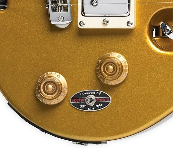 Traveler Guitar EG-1 Vintage Gold Electric with Gig Bag, Vintage Gold - Controls