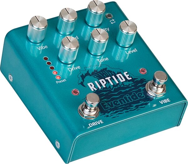 Eventide Riptide Drive and Vibe Pedal, New, Action Position Back