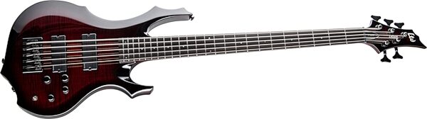 ESP LTD F-1005FM 5-String Electric Bass, See-Thru Black Cherry Sunburst, Action Position Back