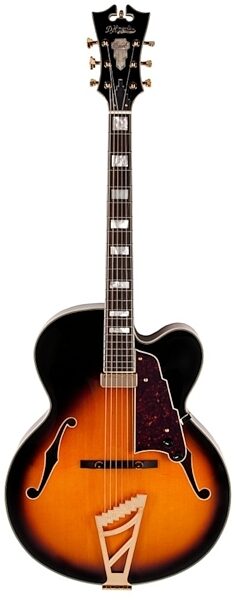 D'Angelico Excel EXL-1 Archtop Hollowbody Electric Guitar (with Case), Vintage Sunburst