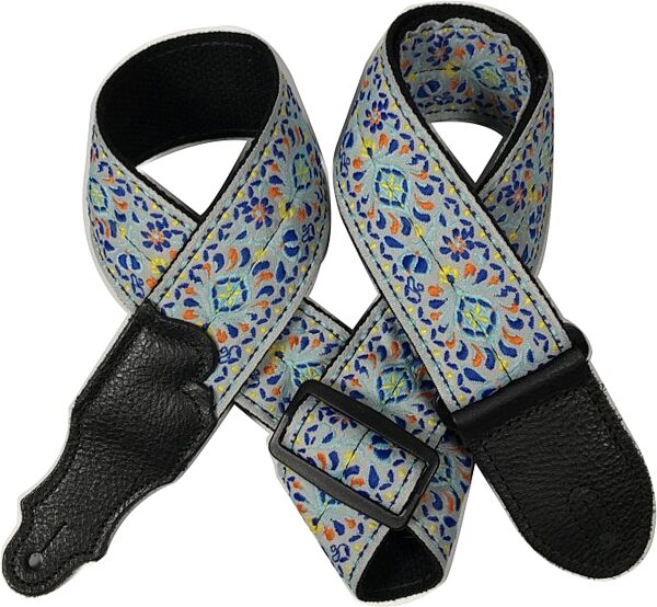 Franklin Retro Folk Weave Guitar Strap, Action Position Back