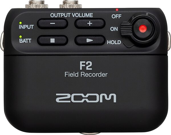 Zoom F2 Digital Field Recorder with Lavalier Microphone, Warehouse Resealed, Front