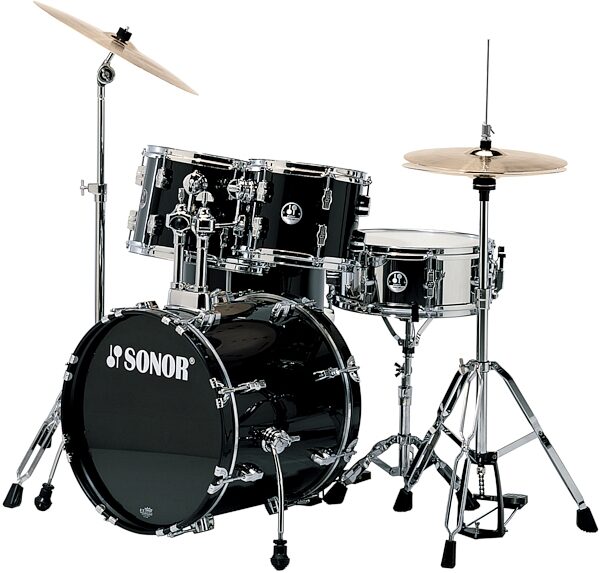 Sonor Force 507 Stage1 Standard 5-Piece Drum Kit, Black
