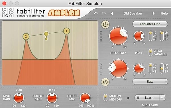 FabFilter Simplon Audio Plug-in Software, Digital Download, Screenshot Front