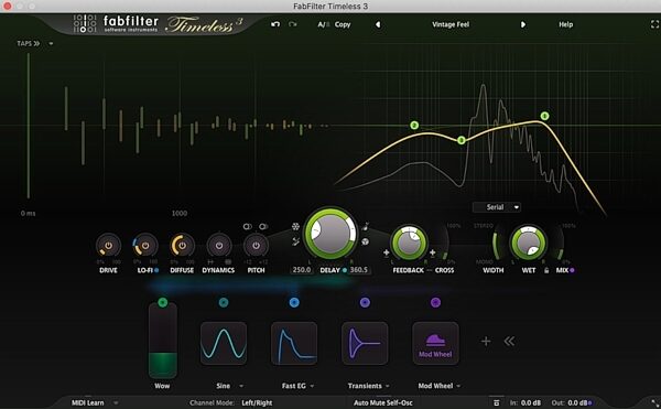 FabFilter Timeless 3 Audio Plug-in, Digital Download, Screenshot Front