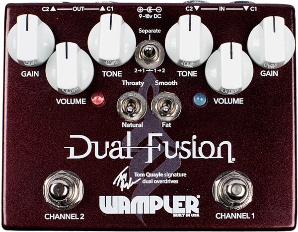 Wampler Dual Fusion Tom Quayle Signature Overdrive Pedal, New, Main