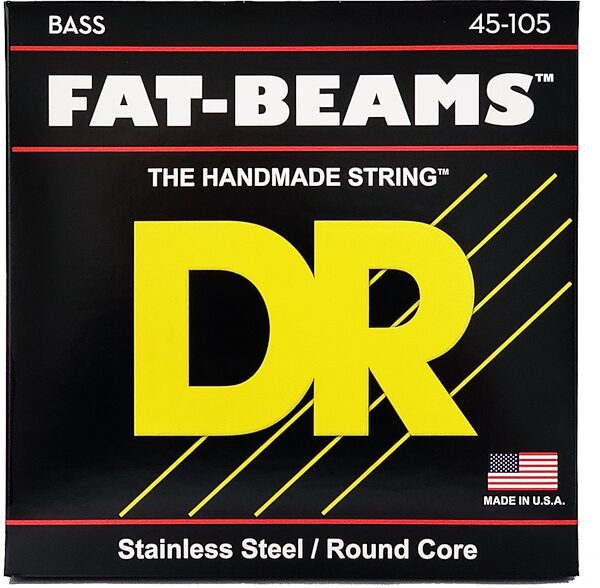 DR Strings Fat-Beams Electric Bass Strings, 45-105, Medium, view