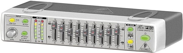Behringer FBQ800 Ultra Compact 9-Band Graphic Equalizer with FBQ, Right