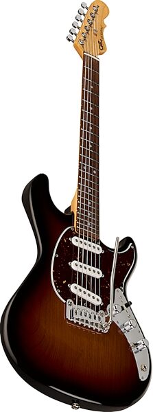 G&L Fullerton Deluxe Skyhawk Electric Guitar, Rosewood Fingerboard (with Case), Angled Front