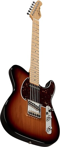 G&L Fullerton Deluxe ASAT Classic Electric Guitar (with Gig Bag), Angled Front