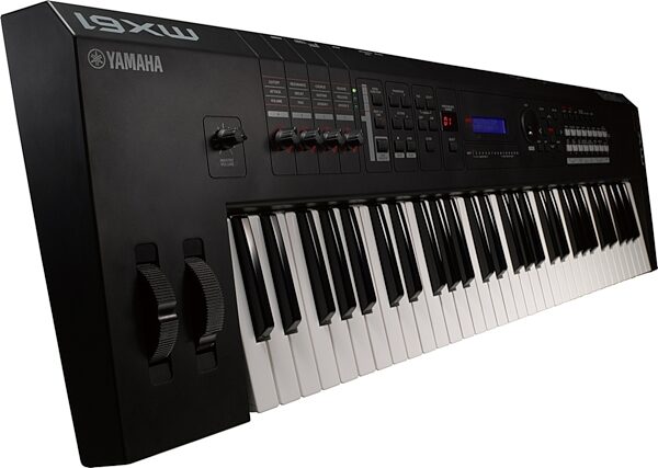 Yamaha MX61 Music Production Synthesizer Keyboard, 61-Key, Angle