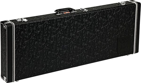 Fender Waylon Jennings Stratocaster/Telecaster Guitar Case, Western Tooled Black, view