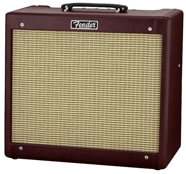 Fender Limited Edition Blues Junior Guitar Amplifier, Wine Red and Wheat