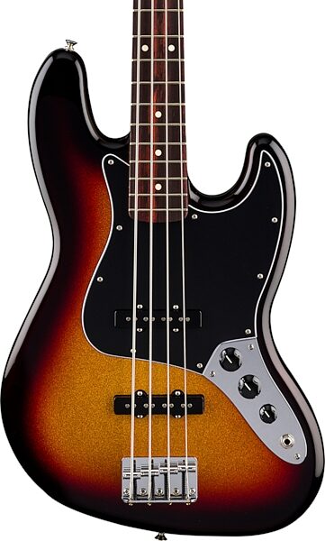 Fender Player II Jazz Electric Bass, with Rosewood Fingerboard, Sparkle 3-Color Sunburst, Action Position Back