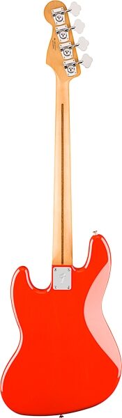 Fender Player II Jazz Electric Bass, with Maple Fingerboard, Coral Red, Action Position Back