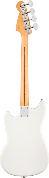 Fender Player II Mustang Electric Bass, with Maple Fingerboard, Polar White, Action Position Back