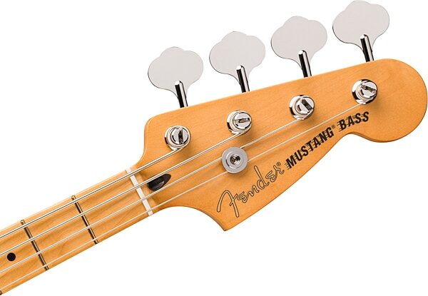 Fender Player II Mustang Electric Bass, with Maple Fingerboard, Polar White, Action Position Back