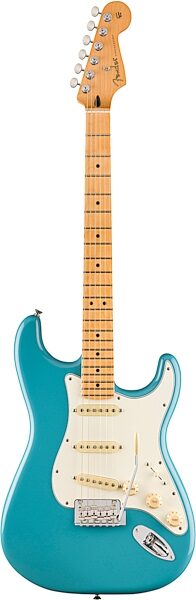 Fender Player II Stratocaster Electric Guitar, with Maple Fingerboard, Aquatone Blue, Action Position Back