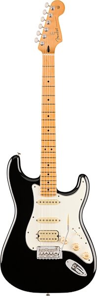 Fender Player II Stratocaster HSS Electric Guitar, with Maple Fingerboard, Black, Action Position Back