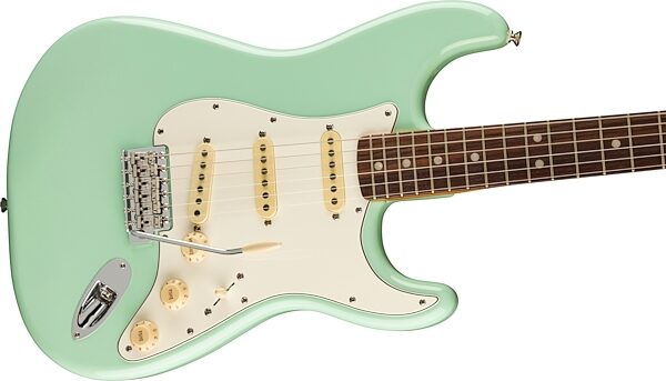 Fender Vintera II '70s Stratocaster Electric Guitar, Rosewood Fingerboard (with Gig Bag), Surf Green, Action Position Back