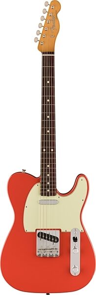 Fender Vintera II '60s Telecaster Electric Guitar, Rosewood Fingerboard (with Gig Bag), Fiesta Red, Action Position Back