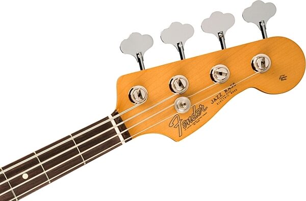 Fender Vintera II '60s Jazz Electric Bass, Rosewood Fingerboard (with Gig Bag), Black, Action Position Back