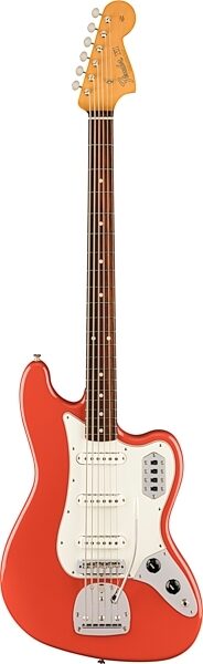 Fender Vintera II '60s VI Electric Bass (with Gig Bag), Fiesta Red, Action Position Back