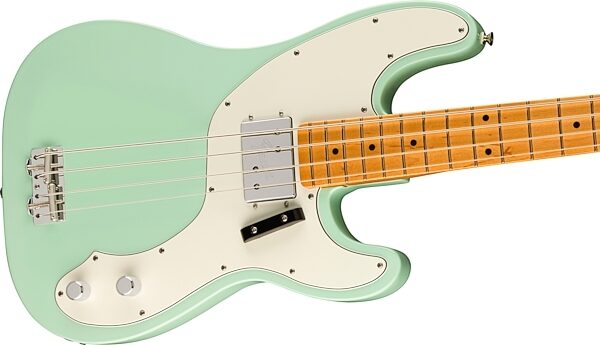 Fender Vintera II '70s Telecaster Electric Bass, Maple Fingerboard (with Gig Bag), Surf Green, Action Position Back