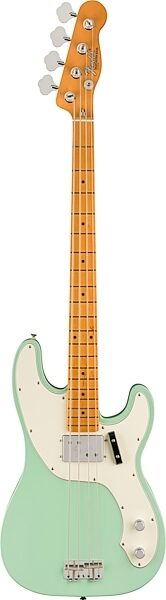 Fender Vintera II '70s Telecaster Electric Bass, Maple Fingerboard (with Gig Bag), Surf Green, Action Position Back