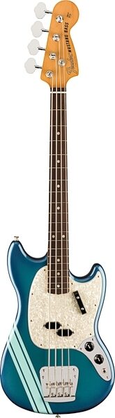 Fender Vintera II '70s Mustang Electric Bass (with Gig Bag), Competition Burgundy, Action Position Back
