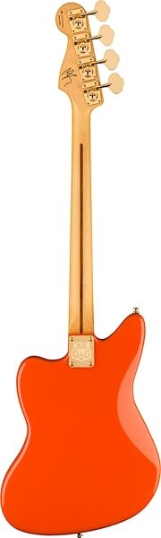Fender Limited Edition Mike Kerr Jaguar Bass Guitar (with Gig Bag), Tigers Orange, Action Position Back