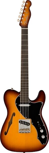 Fender Limited Edition Suona Telecaster Thinline Electric Guitar (with Case), Violin Burst, Action Position Back