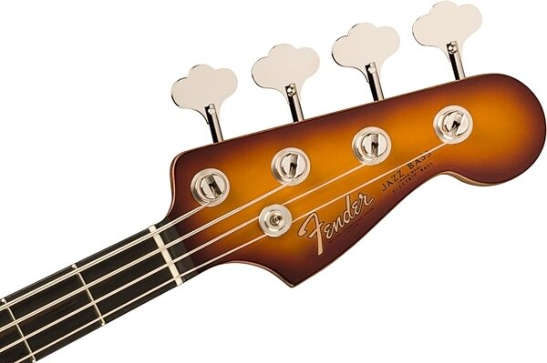 Fender Limited Edition Suona Jazz Thinline Electric Bass (with Case), Violin Burst, Action Position Back