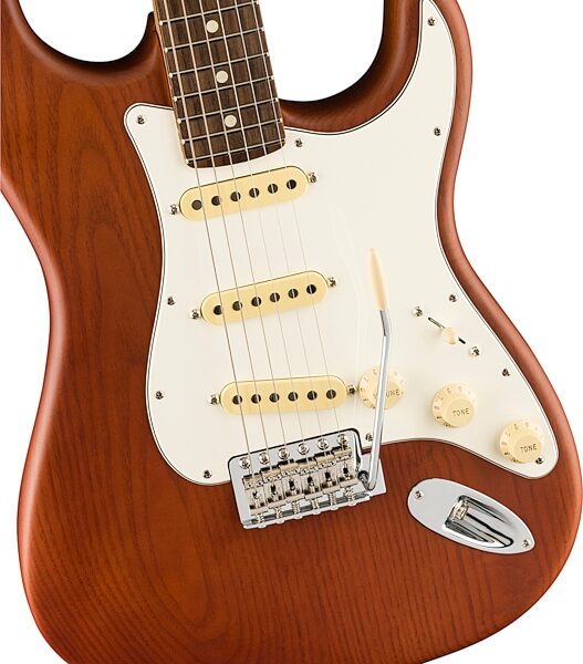 Fender Limited Edition American Performer Timber Stratocaster Electric Guitar, with Rosewood Fingerboard, Sassafras Mocha, Open Box (Very Good), Action Position Back