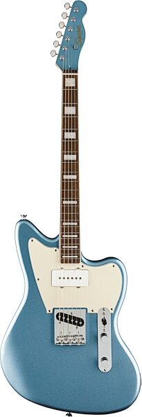 Squier Limited Edition Paranormal Offset Telecaster SJ Electric Guitar, Ice Blue, Action Position Back