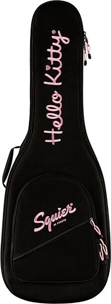 Squier Limited Edition 50th Anniversary Hello Kitty Stratocaster Electric Guitar (with Gig Bag), Action Position Back