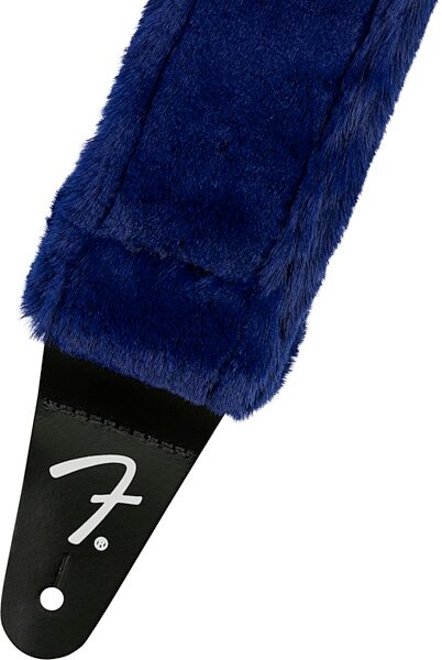 Fender Poodle Plush Strap, Blue, Action Position Back