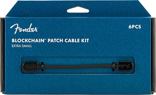 Fender Blockchain Patch Cable Kit, Black, XS, 6-Piece, Package