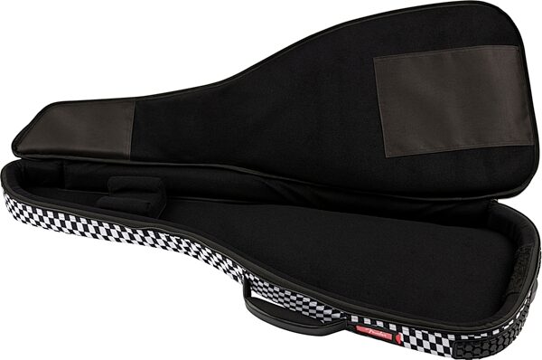 Fender Deluxe Electric Guitar Gig Bag, Checkerboard, Action Position Back