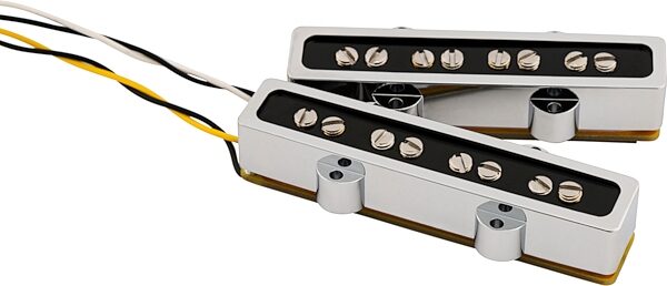 Fender Cobalt Chrome Jazz Bass Pickup Set, New, Action Position Back