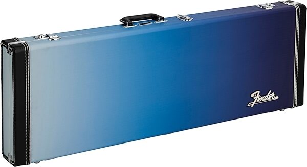 Fender Ombre Electric Guitar Case, Belair Blue, Action Position Back