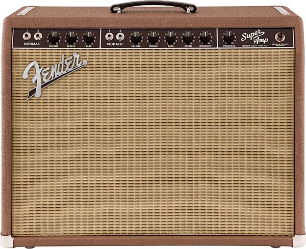 Fender American Vintage 62 Super Amp Guitar Tube Amplifier (40 Watts, 2x10"), New, Action Position Back